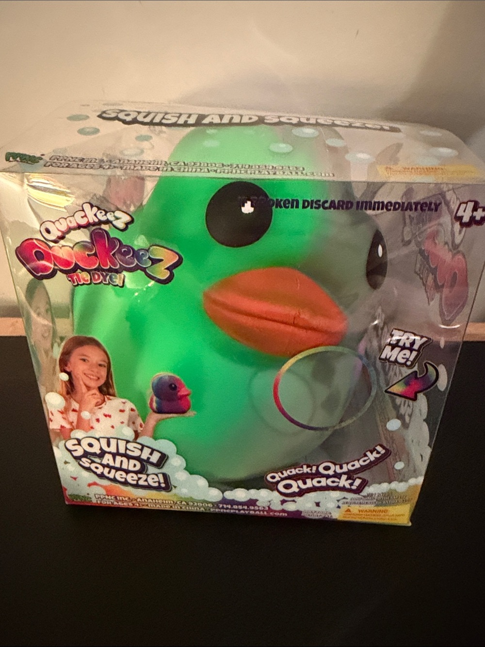 The Tie Dye squishy Duck